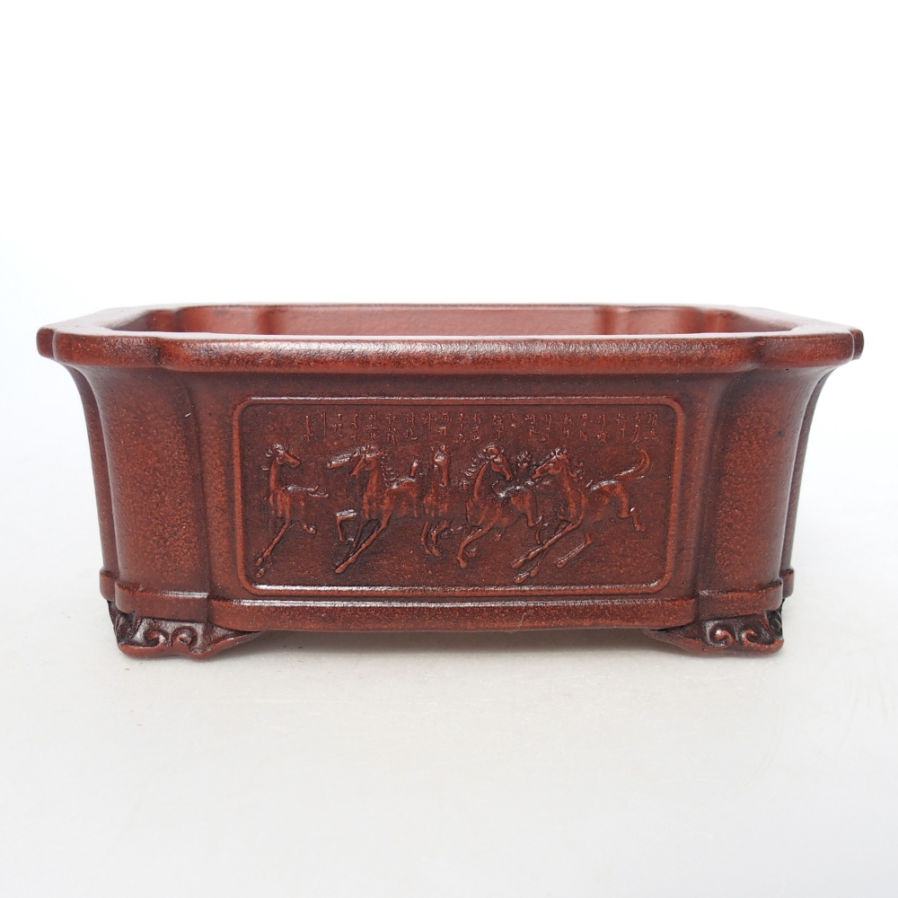 Bowl 17,5 x 13 x 7 cm brown