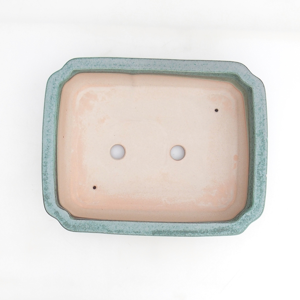 Bonsai bowl H20 - 26,5 x 21,5 x 6,5 cm. - green
