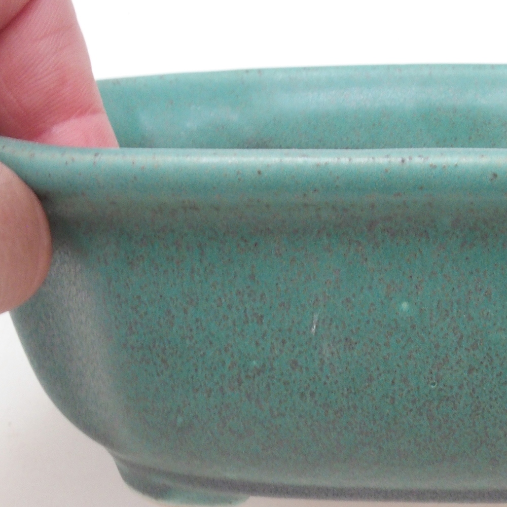 Bonsai bowl H32 - 13 x 10 x 5.5 cm. - green