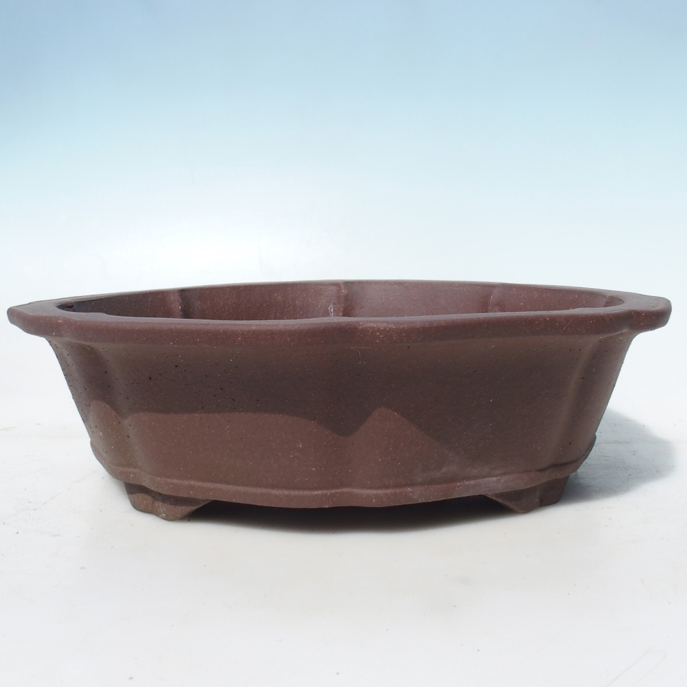 Bonsai bowl 38 x 38 x 10,5 cm birch brown