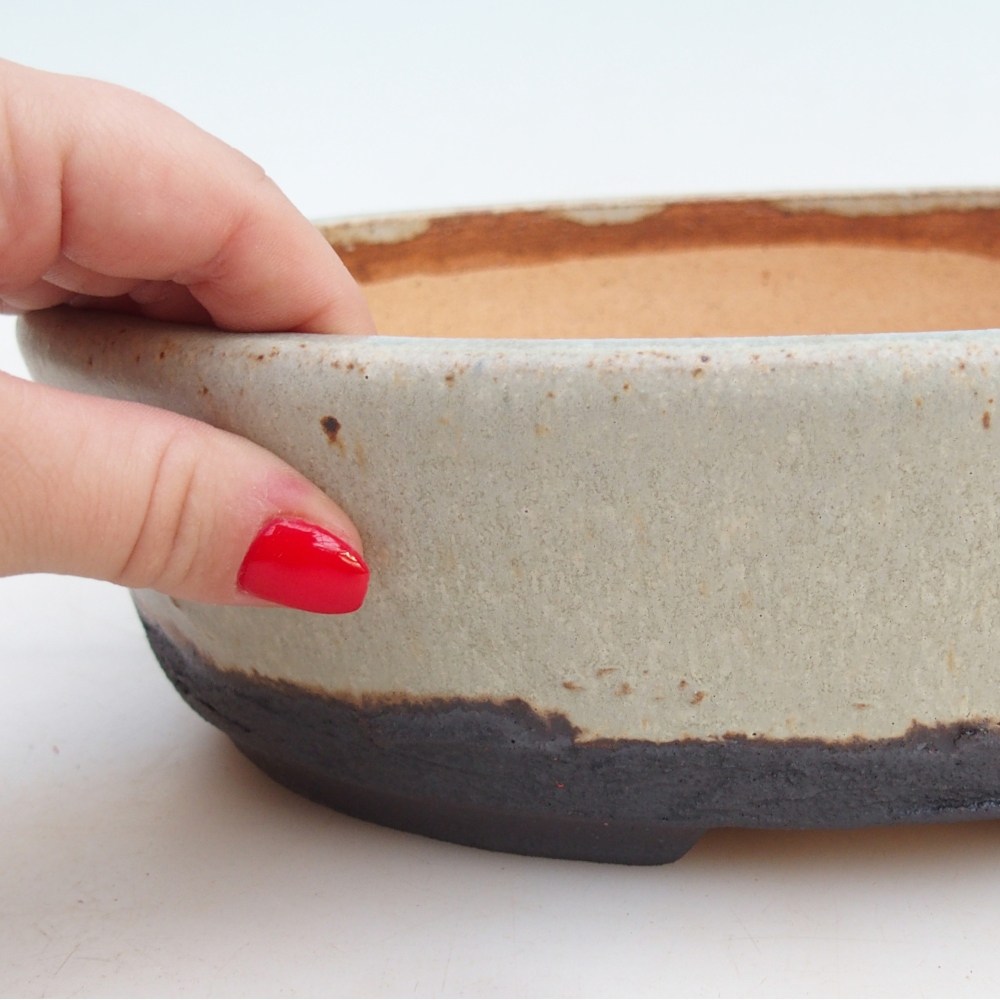 Bonsai bowl 26,5 x 21 x 7 cm , colour beige