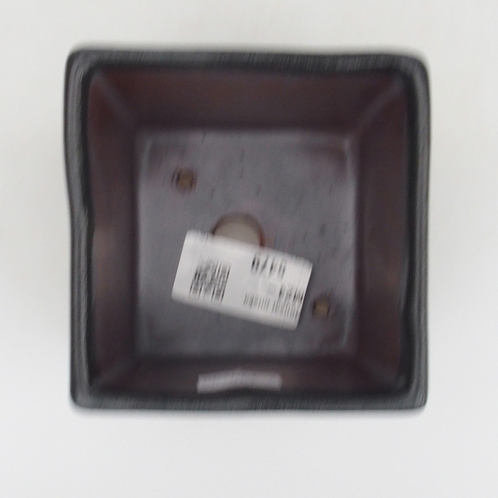 Ceramic bonsai bowl 8,5 x 8,5 x 8,5 cm, color gray