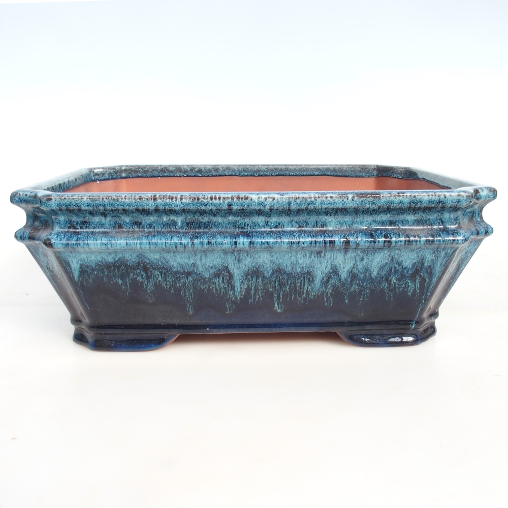 Bowl 36,5 x 26 x 12,5 cm blue-white