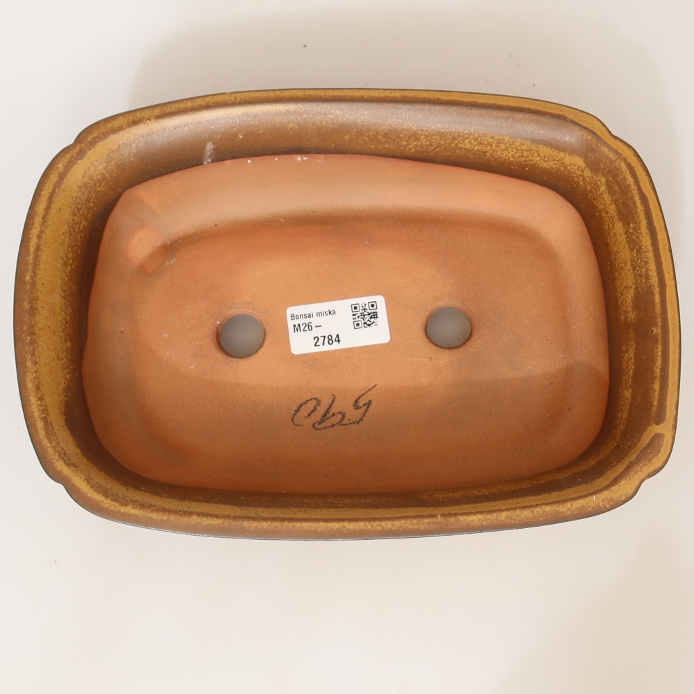 Ceramic Bowl, 24 x 17 x 6 cm, yellow