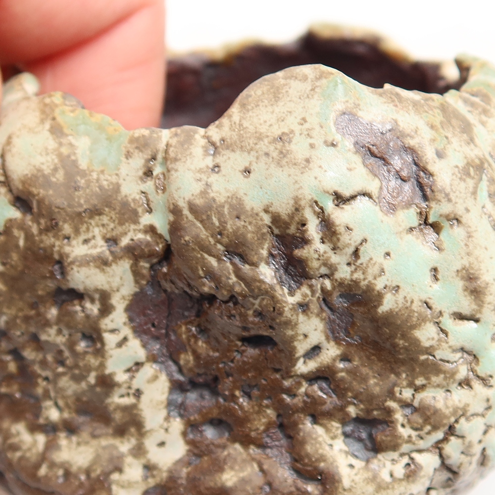 Ceramic Shell, 6 x 5 x 5 cm, green