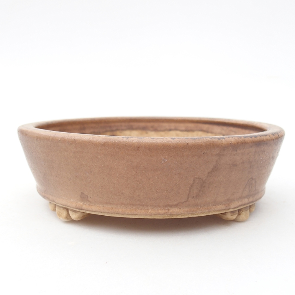 Ceramic bonsai bowl 13,5 x 13,5 x 4 cm, color pink
