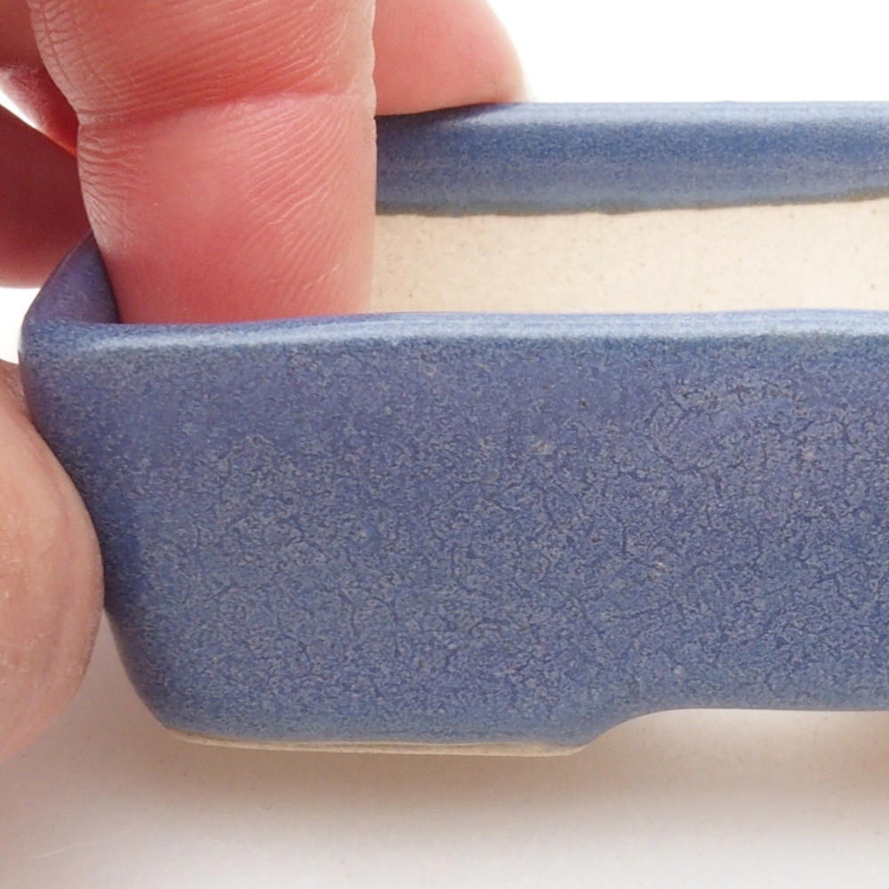 Mini bonsai bowl 8 x 5,5 x 2,5 cm, color blue