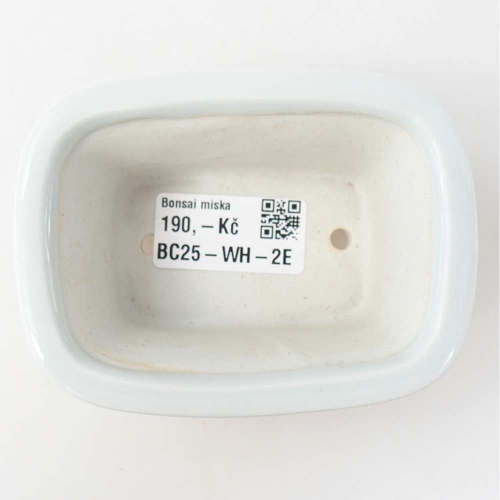 Mini bonsai bowl 10 x 7,5 x 4 cm, colour white