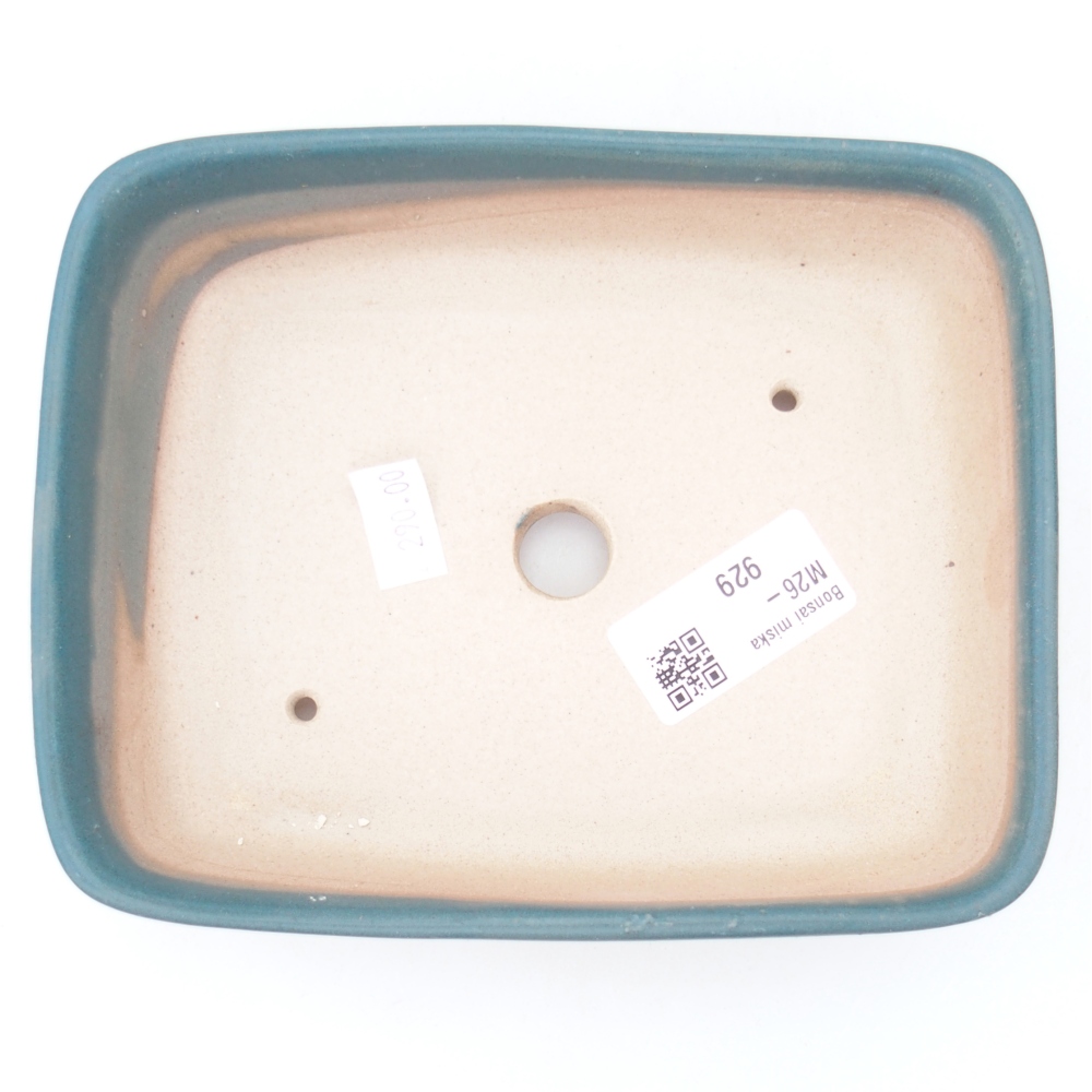 Ceramic bonsai bowl 15 x 12 x 4,5 cm, colour blue