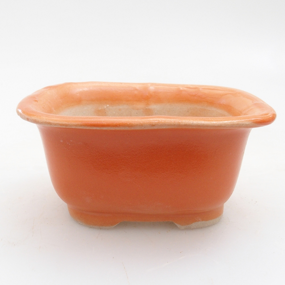 Mini bonsai bowl 7 x 6 x 3,5 cm, color orange