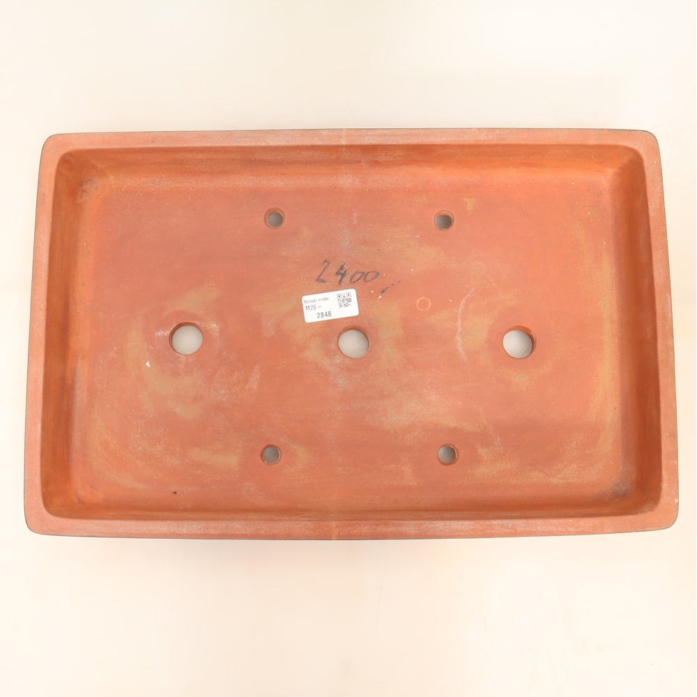 Ceramic Bowl  45 x 29 x 6.5 cm, brick red - IN-STORE PICKUP ONLY or pallet shipping