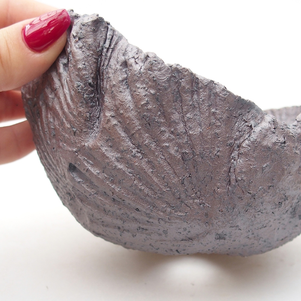 Ceramic Shell 13 x 12,5 x 8 cm, color: metal