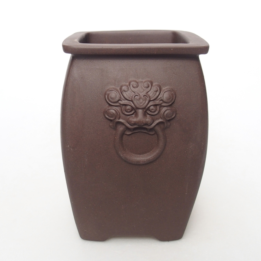 Bowl 8 x 8 x 12 cm brown