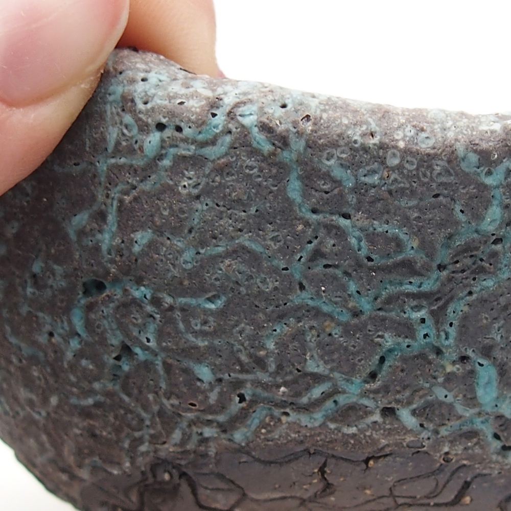 Ceramic Shell 9 x 9 x 5,5 cm , colour blue