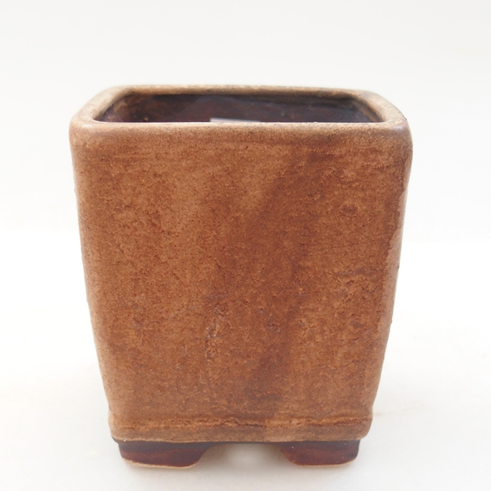 Ceramic bonsai bowl 6,5 x 6,5 x 7 cm, color pink
