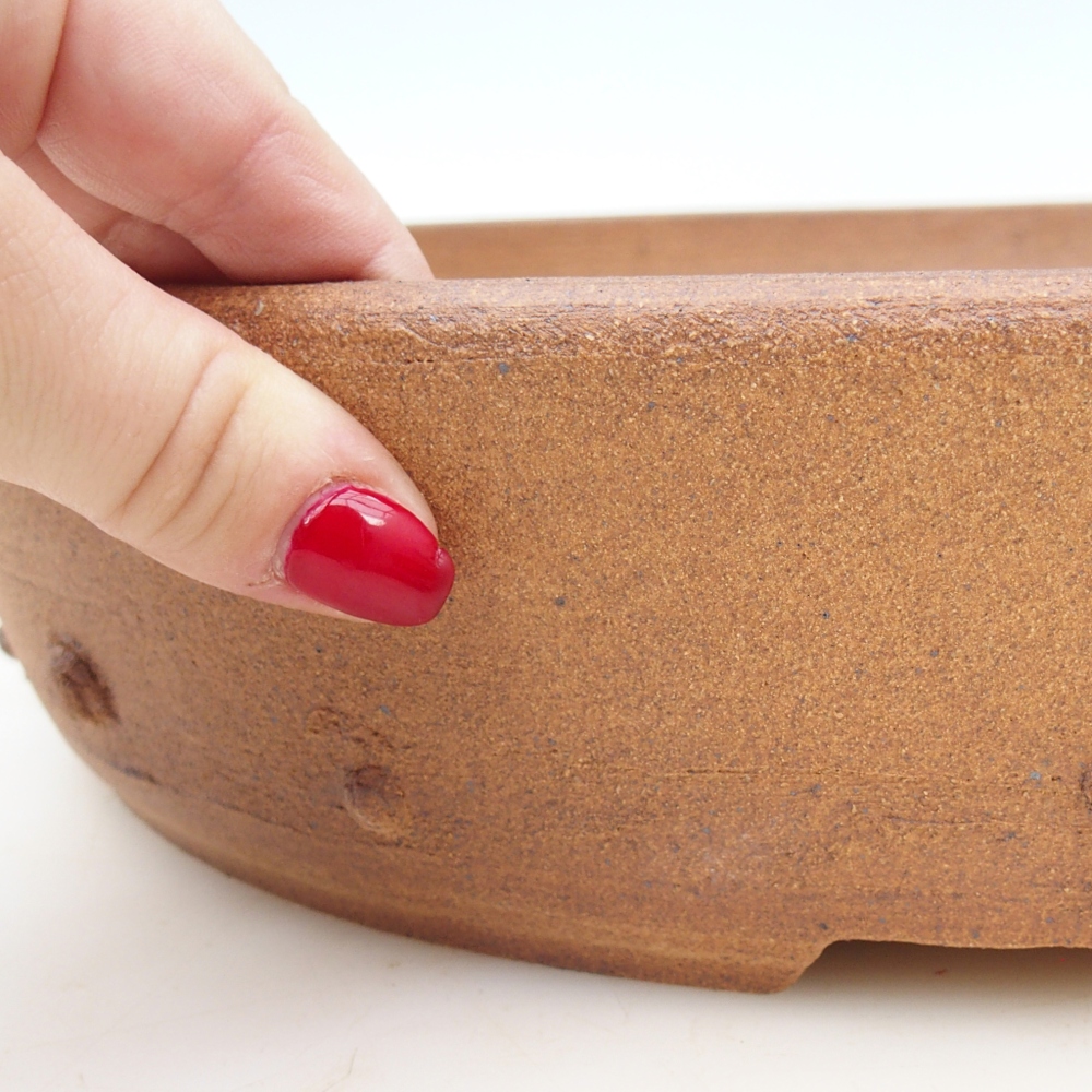 Bonsai bowl 34 x 34 x 7 cm , colour brown