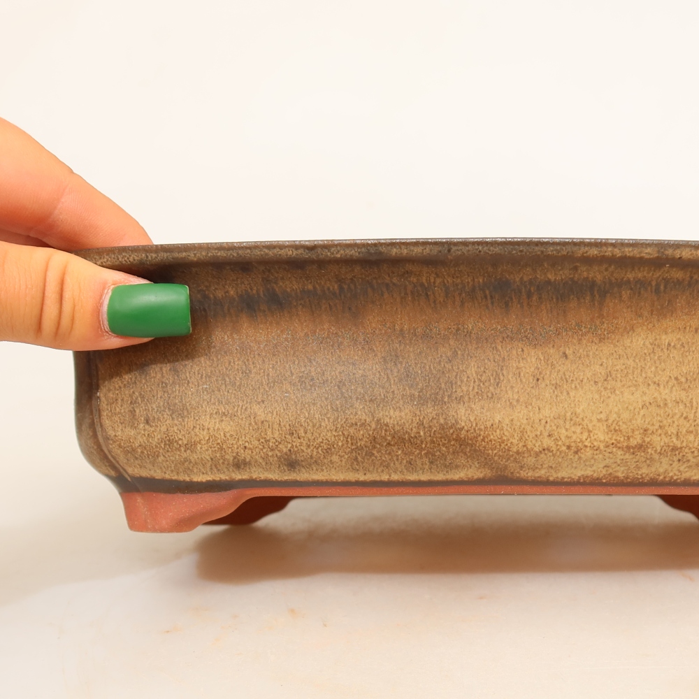 Ceramic Bowl, 24 x 17 x 6 cm, brown