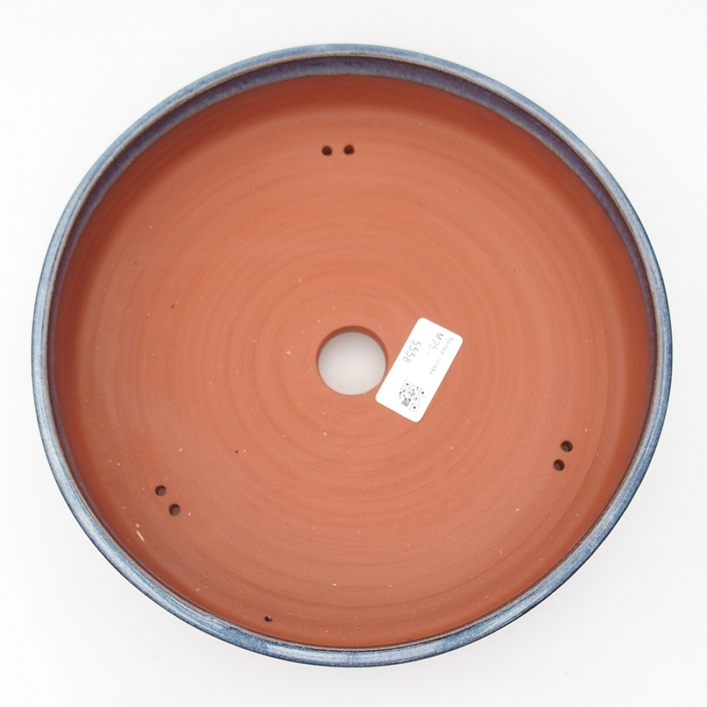 Ceramic bonsai bowl 24 x 24 x 5,5 cm, color blue