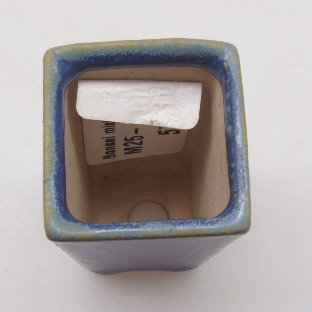 Mini bonsai bowl 3 x 3 x 5 cm, color blue