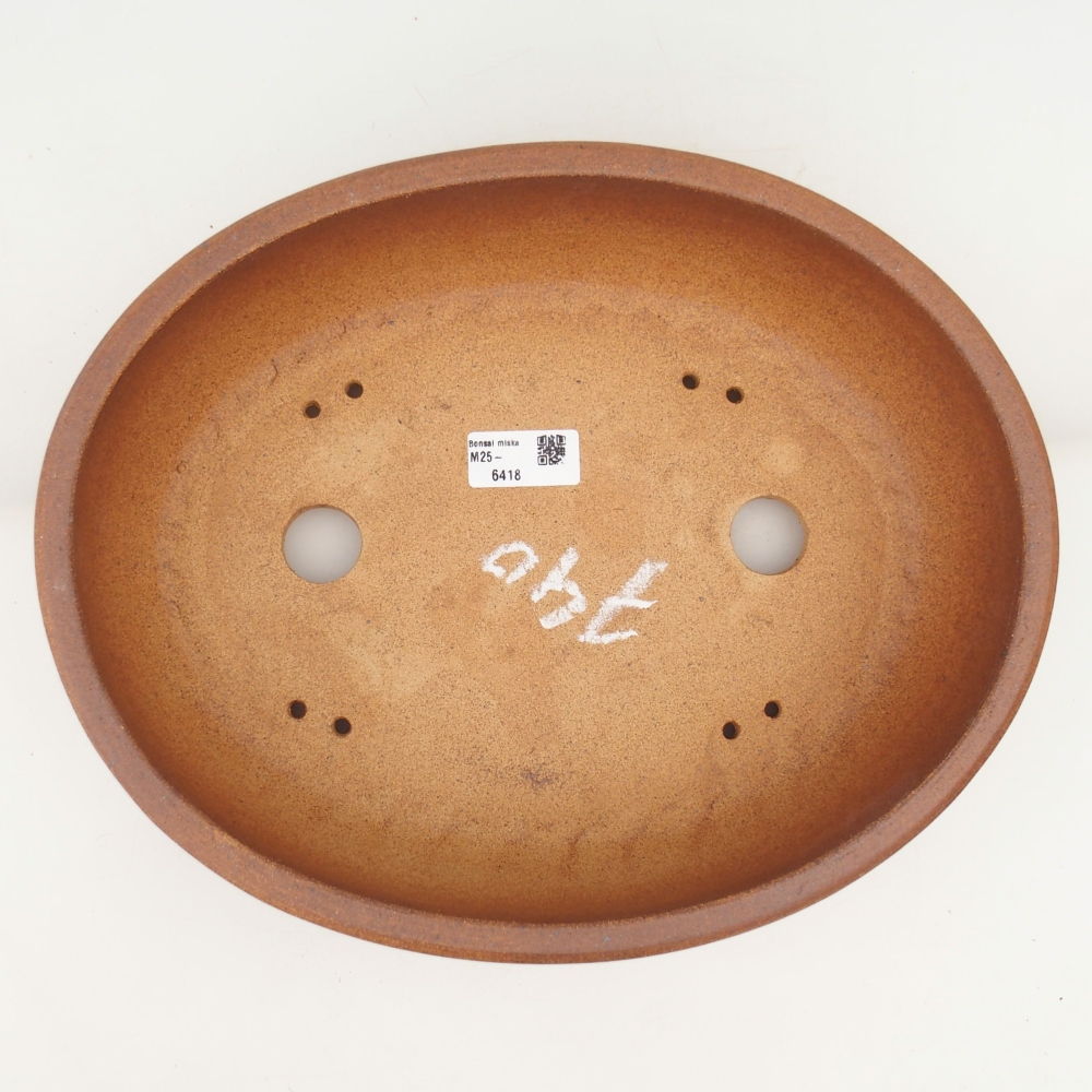 Bonsai bowl 32,5 x 26 x 9 cm , colour brown