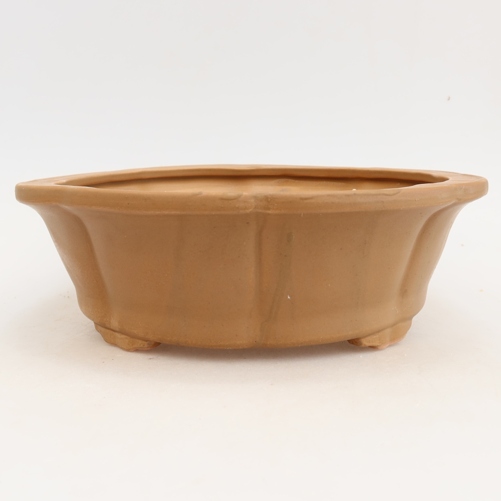 Ceramic bonsai bowl 26 x 26 x 8 cm, brown