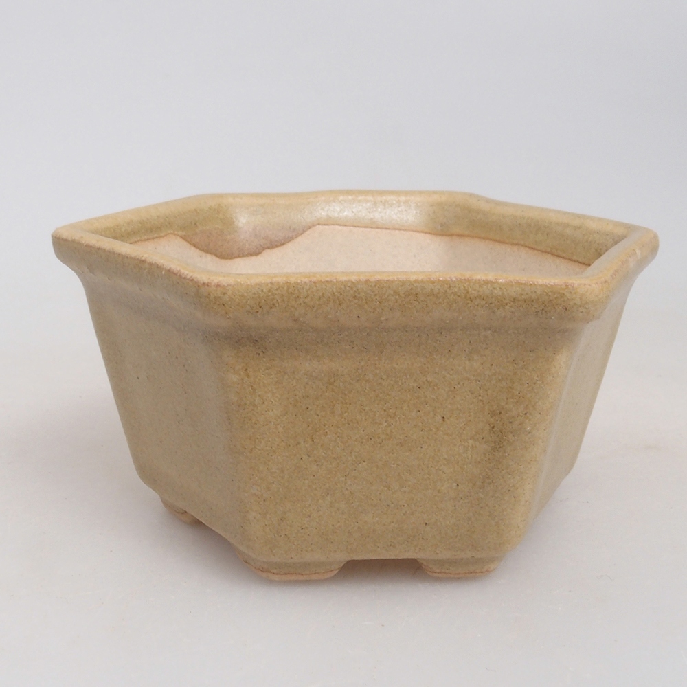Mini bonsai bowl 8 x 7 x 4 cm, color brown