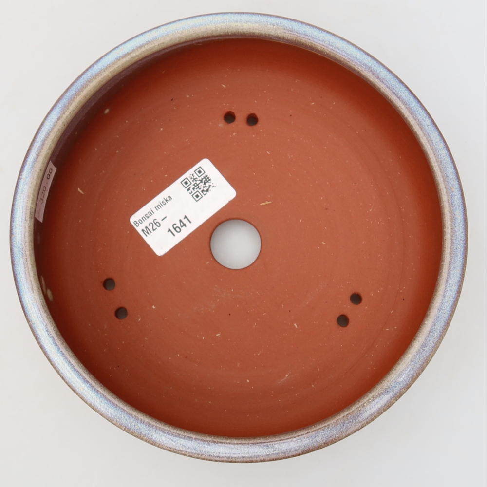 Ceramic bonsai bowl 16 x 16 x 5 cm, colour blue