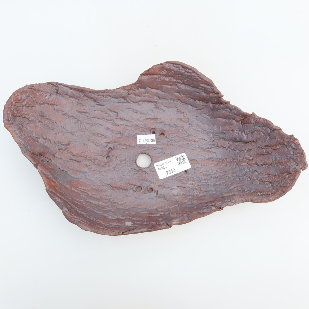 Ceramic Shell  31.5 x 19.5 x 7.5 cm, brown