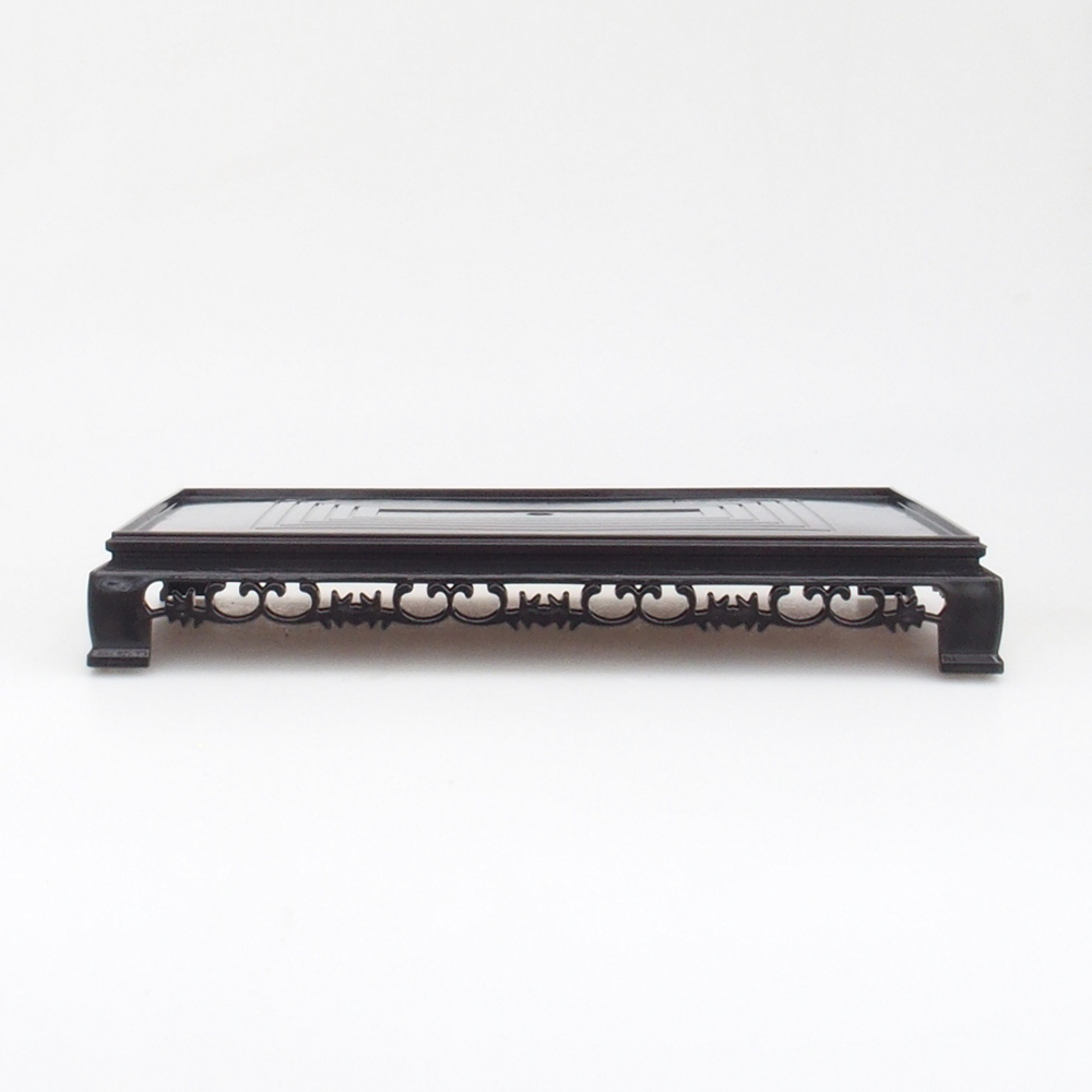 Bonsai table plastic rectangular 27 x 17,5 x 4  cm, color black