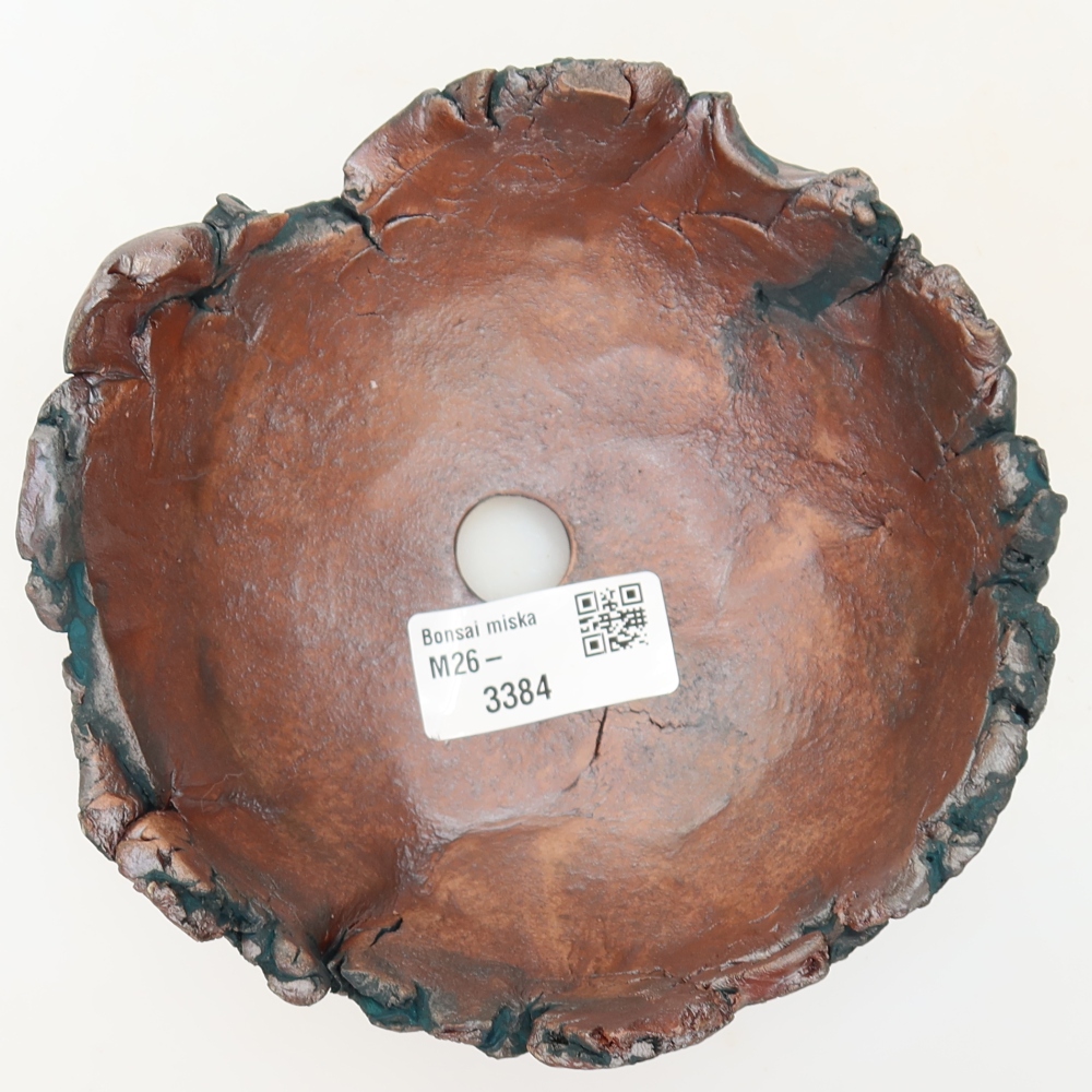 Ceramic Shell, 14 x 13 x 7 cm, green
