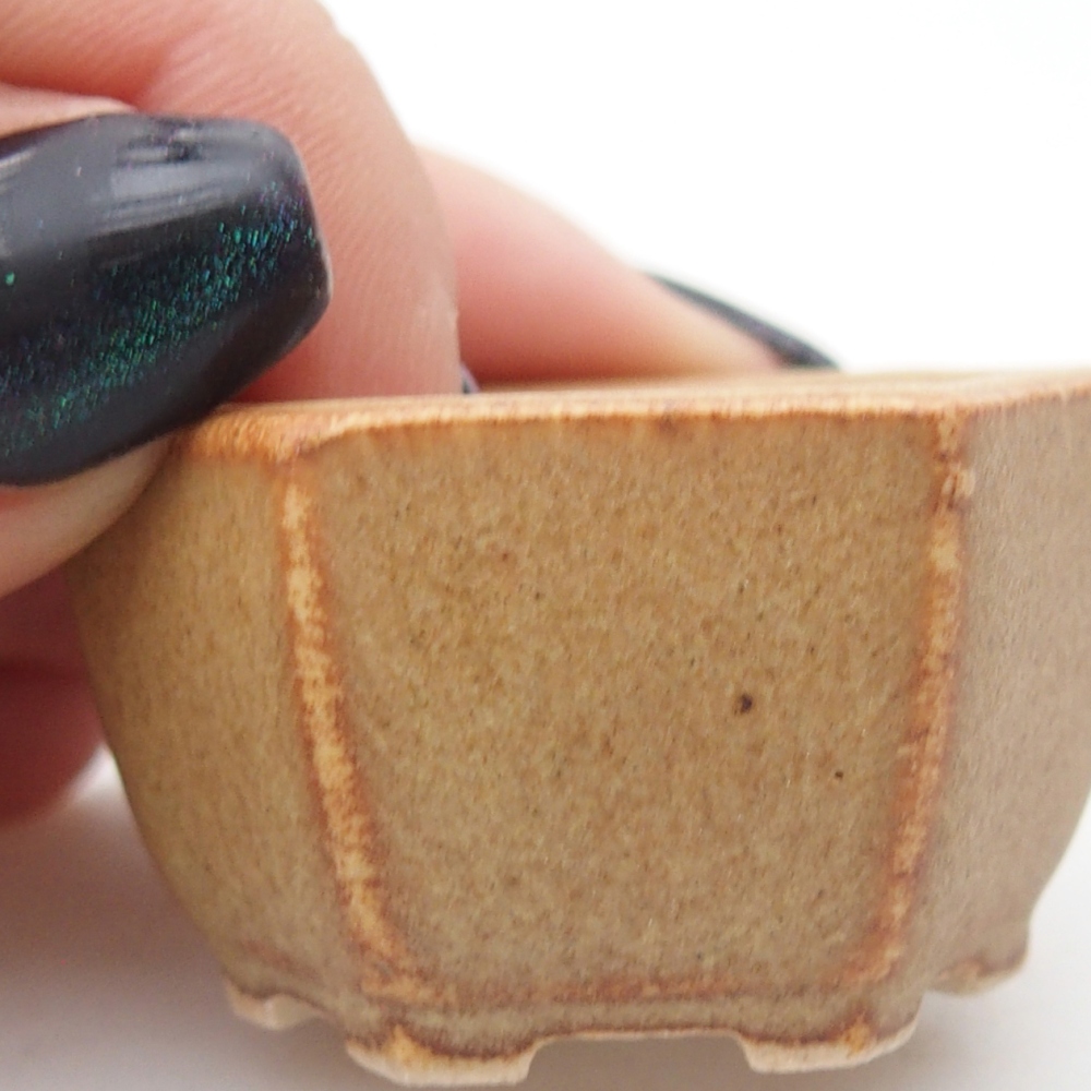 Mini bonsai bowl 4 x 3,5 x 2 cm, brown