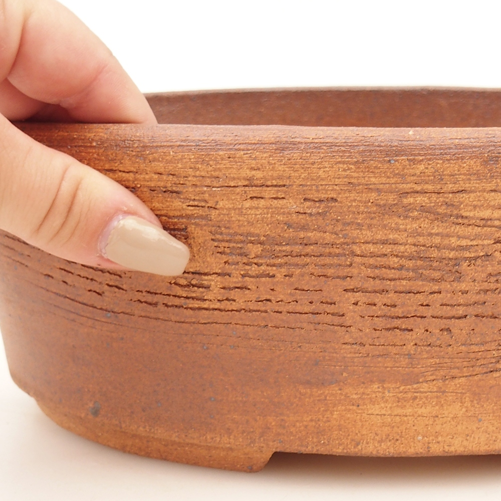 Bonsai bowl 26 x 19 x 8,5 cm , colour brown