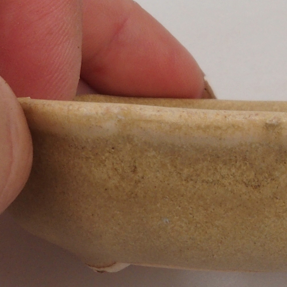 Mini bonsai bowl 7 x 7 x 2 cm, color brown
