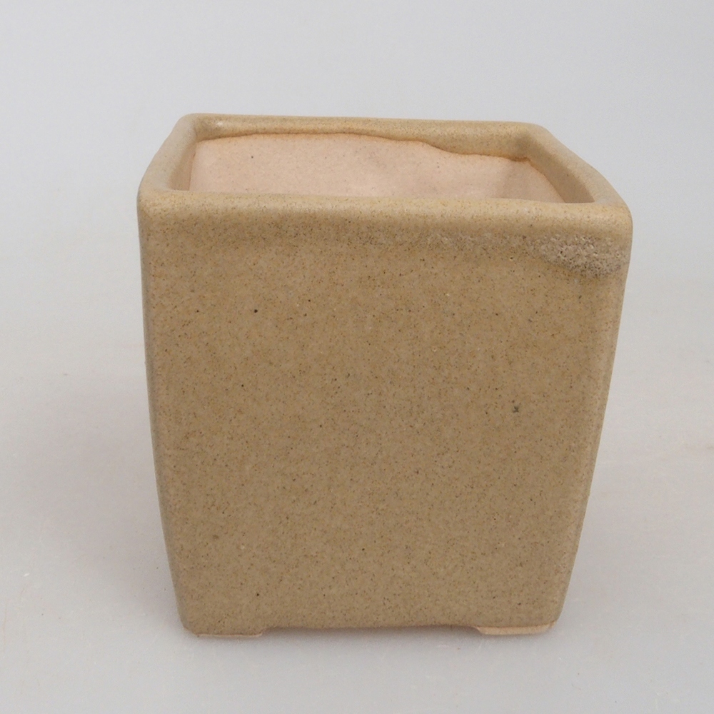 Mini bonsai bowl 5 x 5 x 5 cm, color brown
