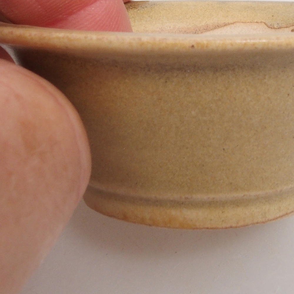 Mini bonsai bowl 7 x 7 x 2,5 cm, color brown