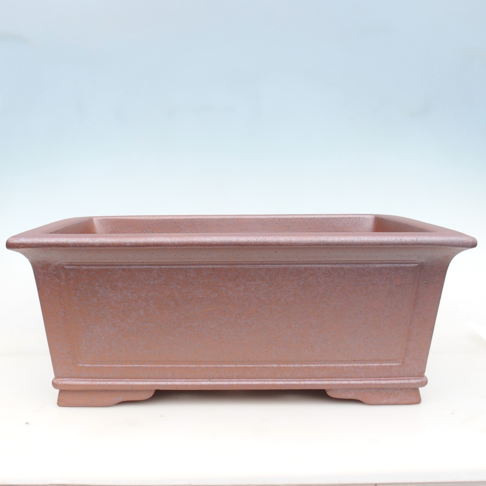 Ceramic bonsai bowl 51 x 37,5 x 20 cm , metal colour - PERSONAL COLLECTION ONLY or pallet transport
