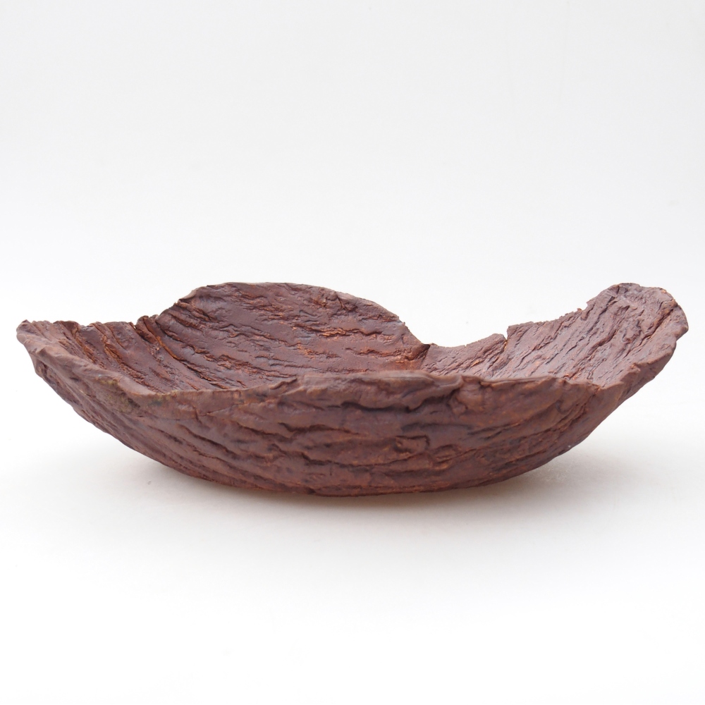 Ceramic Shell 24 x 17 x 7 cm , colour brown