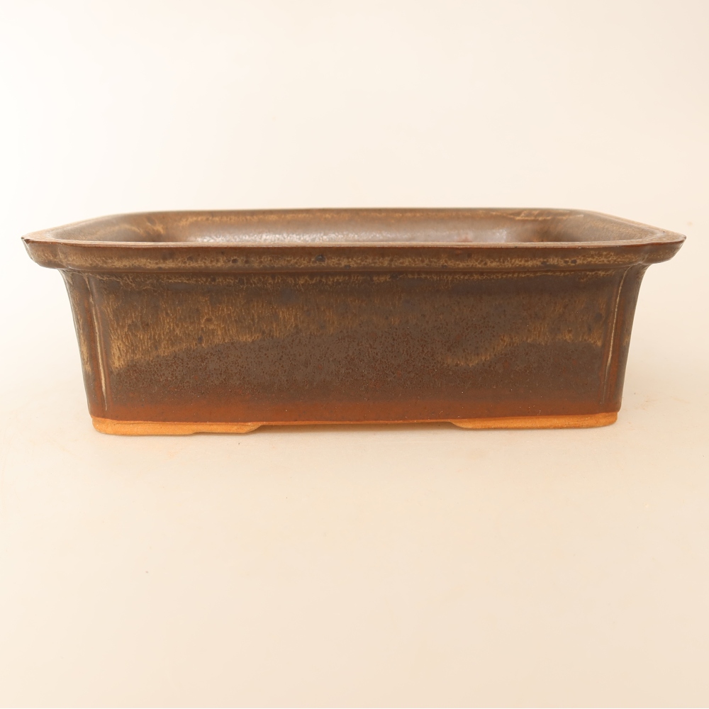 Ceramic Bowl, 20 x 15.5 x 5.5 cm, brown