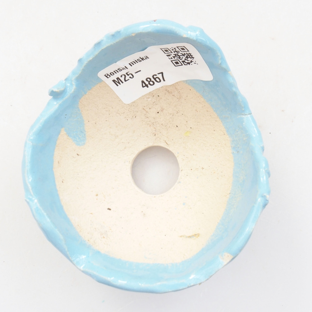 Ceramic shell 7,5 x 7,5x 5 cm, color blue