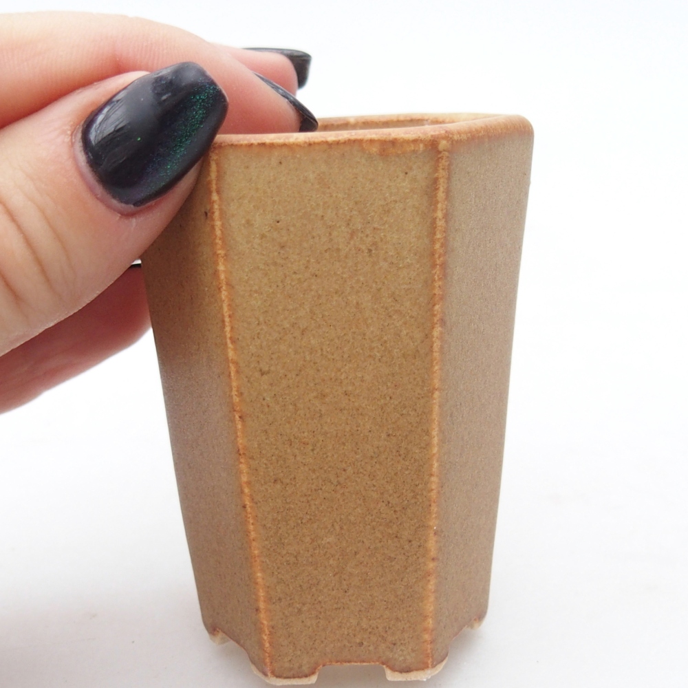 Mini bonsai bowl 5 x 4,5 x 6,5 cm, brown