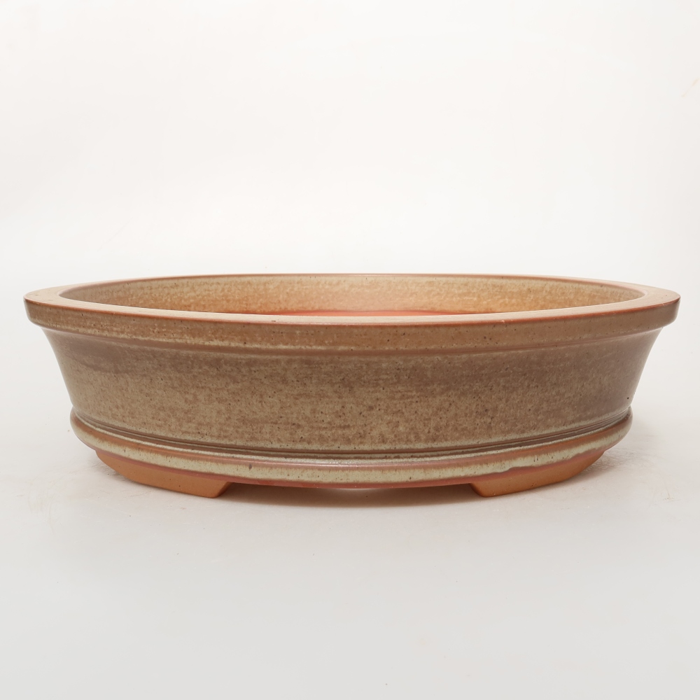 Ceramic Shell, 31 x 31 x 7 cm, brown