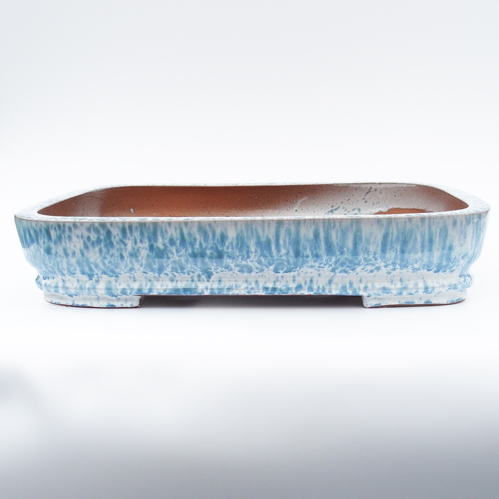 Bowl 53 x 35 x 11 cm blue-white