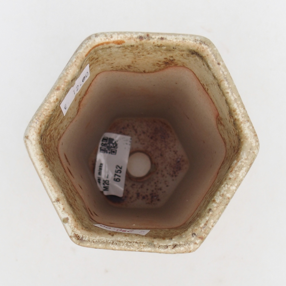 Ceramic bonsai bowl 10 x 8,5 x 14,5 cm, green