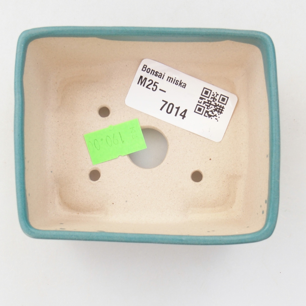 Ceramic bonsai bowl 8,5 x 7 x 3,5 cm, colour blue