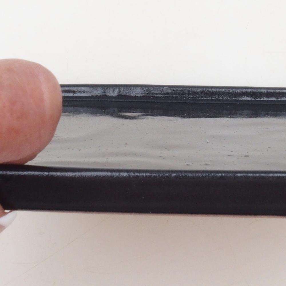 Bonsai bowl square L - 14 x 14 x 1 cm - black