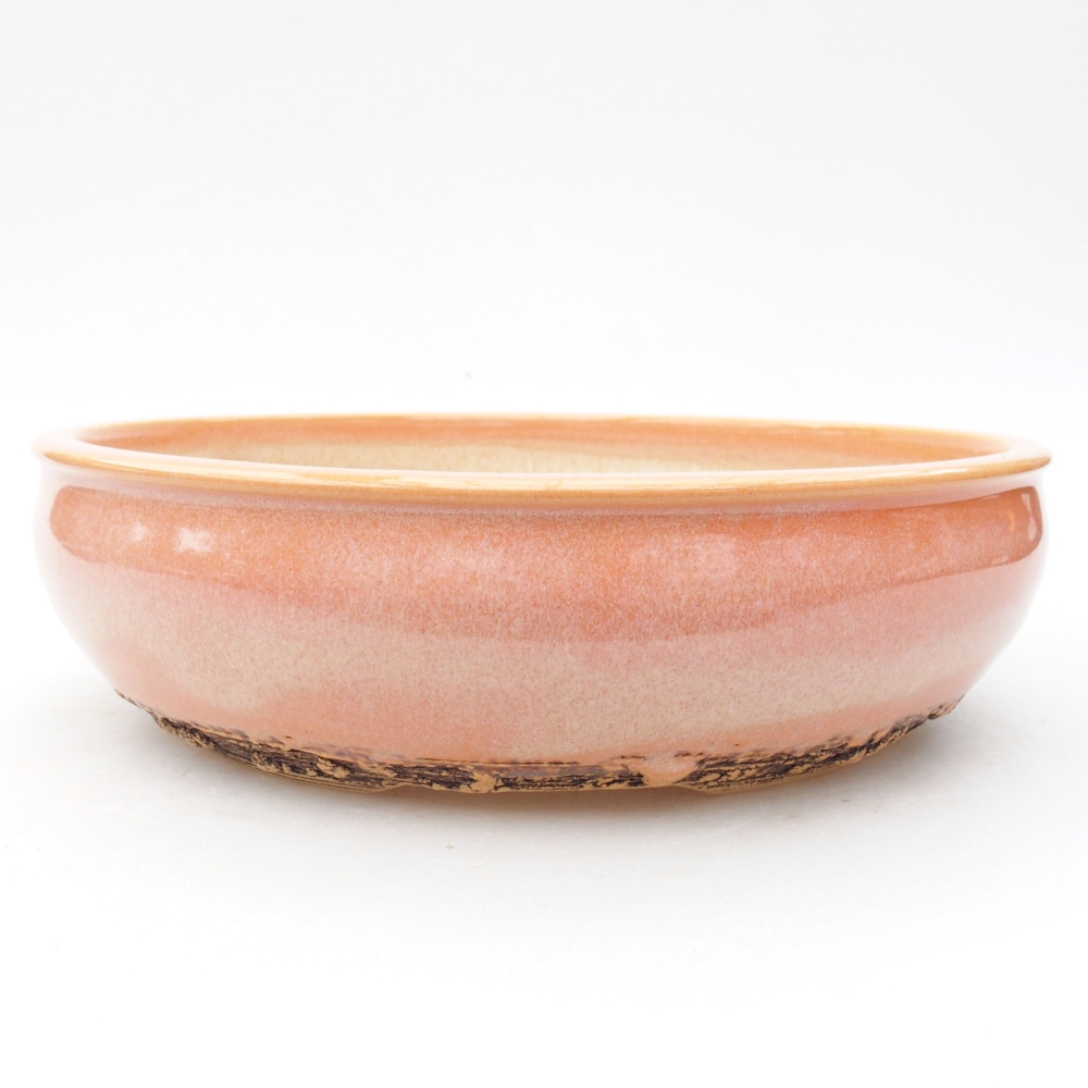 Ceramic bonsai bowl 20 x 20 x 5,5 cm, color pink