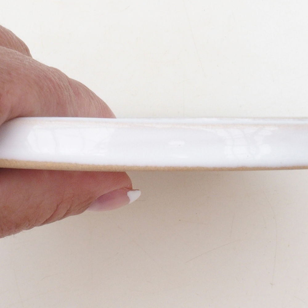 Bonsai bowl round D7-S - 16 x 16 x 1 cm - white