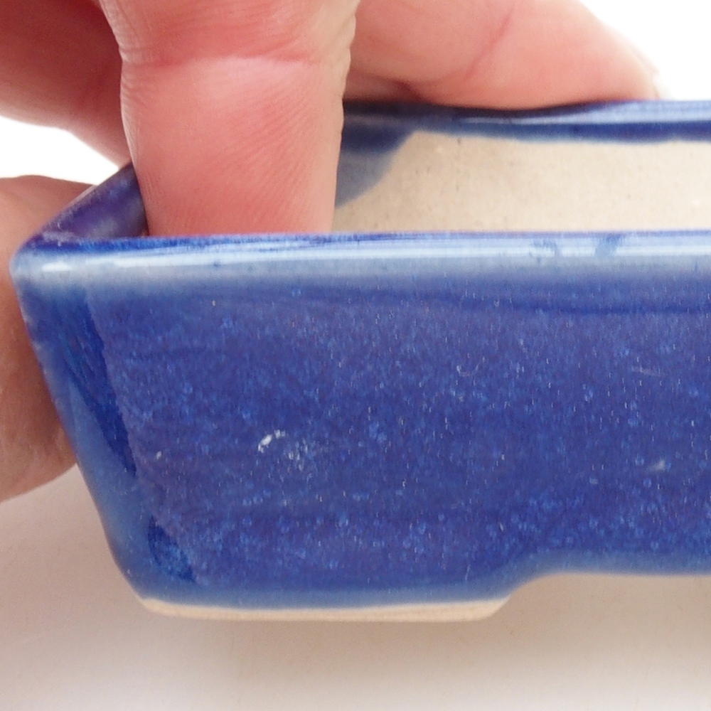Mini bonsai bowl 7,5 x 5,5 x 2,5 cm, color blue