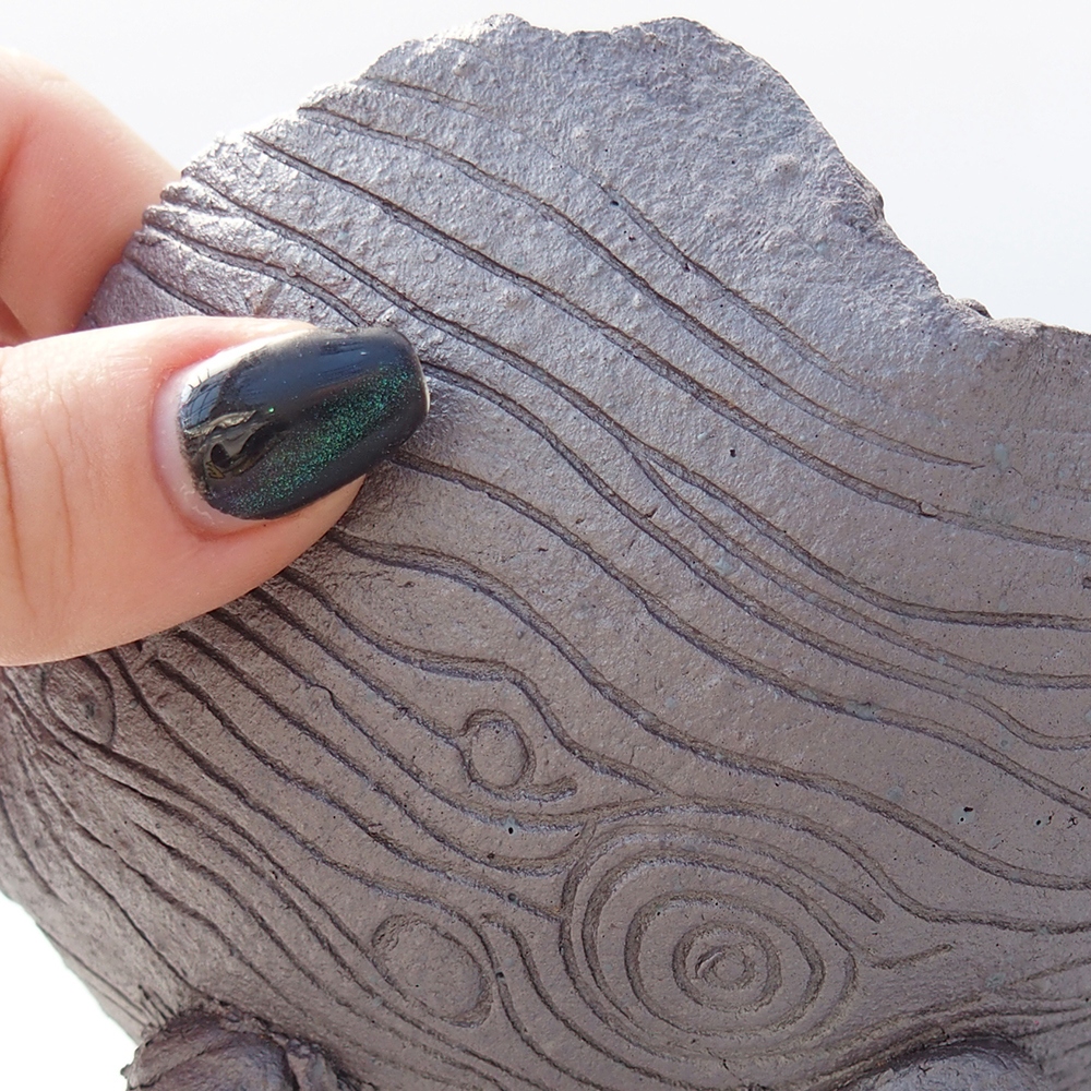 Ceramic Shell 13,5 x 12,5 x 8,5 cm , metallic colour