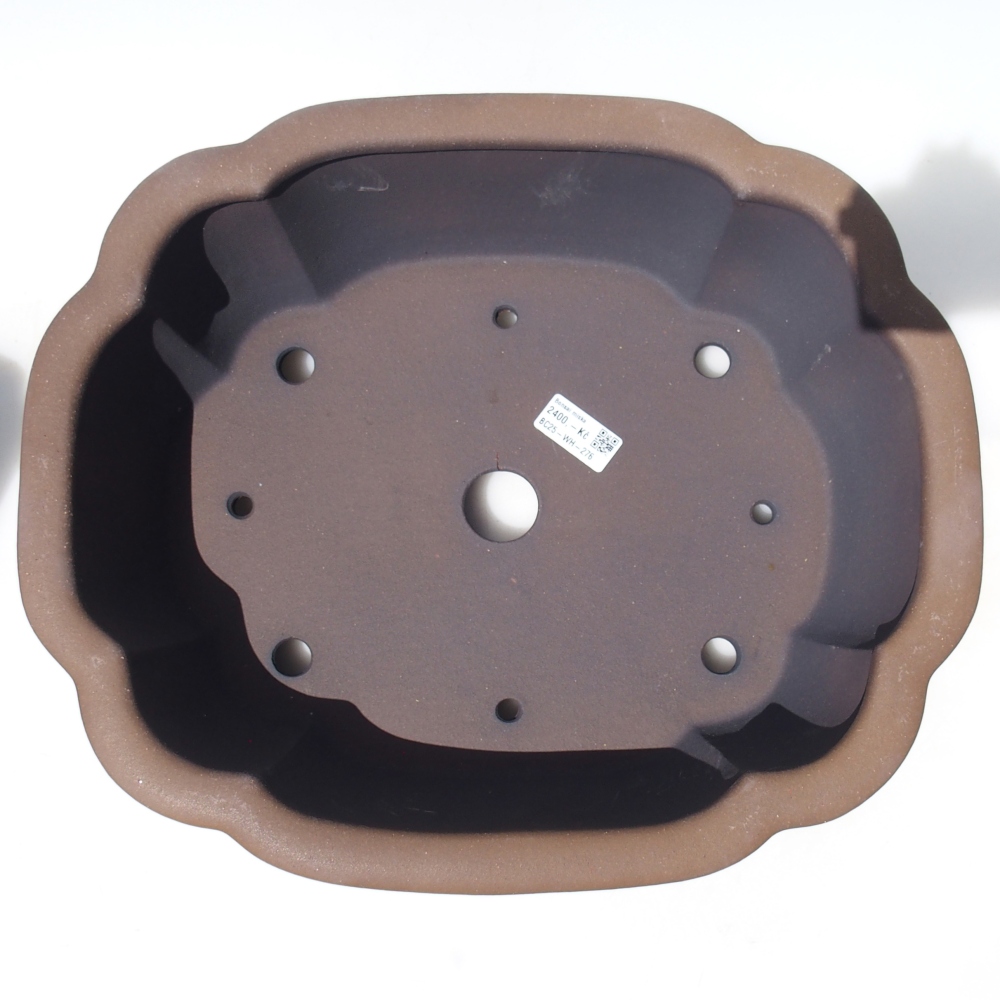 Bowl 40 x 34 x 12 cm brown - PERSONAL COLLECTION OR PALLET TRANSPORT ONLY